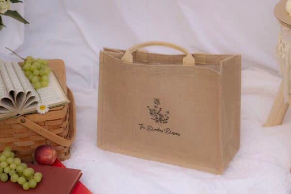 Embroidered Jute Bag